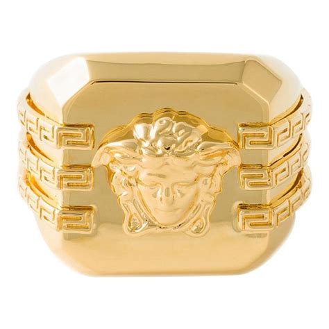 versace square ring|versace ring size.